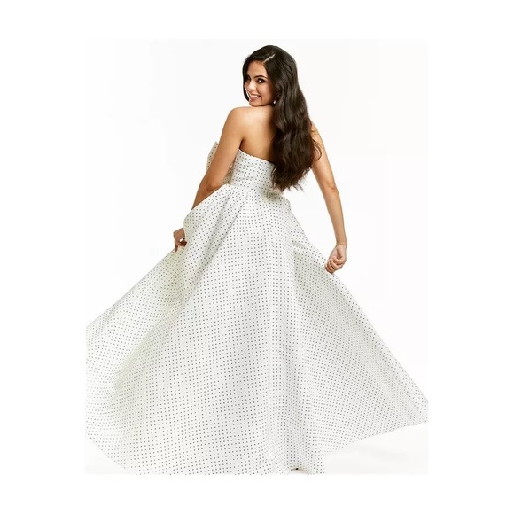 Mestiza New York NEW White Puff Puff Strapless Ball Gown - Women's‎ Size 6 - Picture 10 of 16